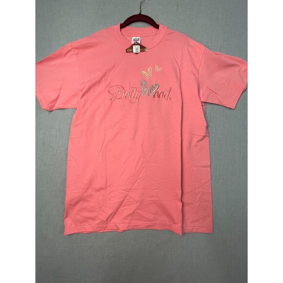 Anvil Tops - Anvil Women's Pre-Shrunk BFLT Tee GR8 Ragz NSE Large Dolly Wood Pink Shirt VTG